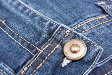 Denim Texture Blue With Button Royalty Free Stock Photo Denim Texture Blue With Button Royalty Free Stock Photo