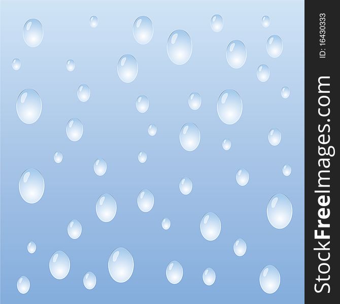 Water drops background -  illustration