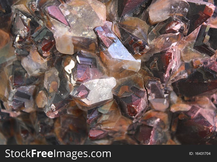 Maroon and brown textured chrystals. Maroon and brown textured chrystals