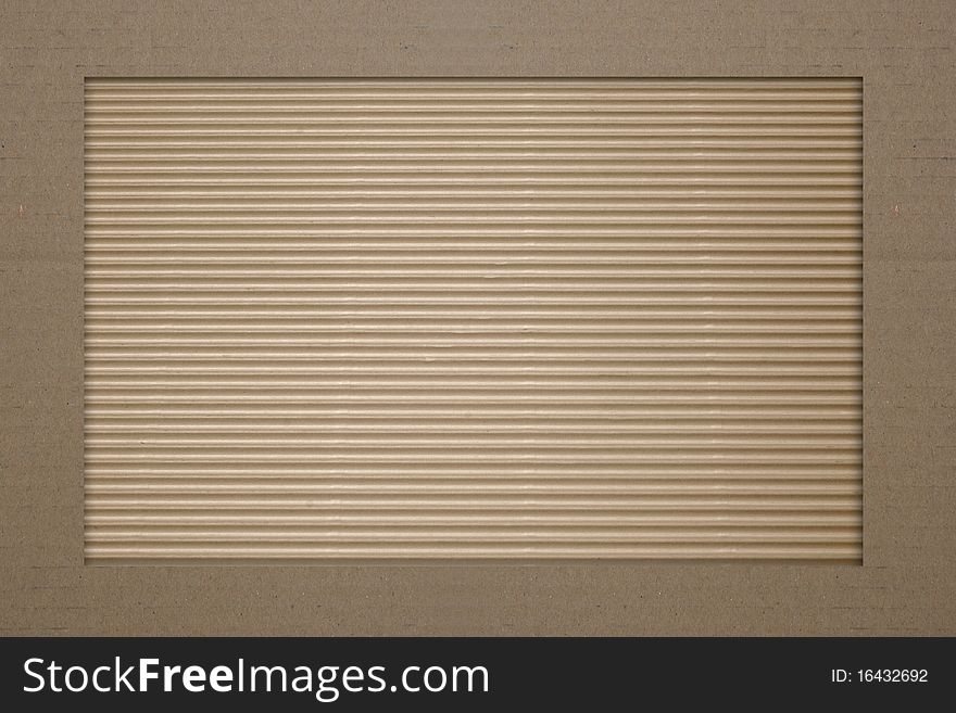 Brown corrugated cardboard