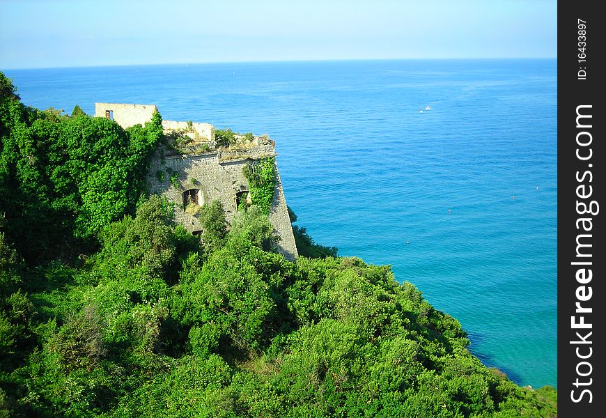 Fortress in the gulf of gaeta