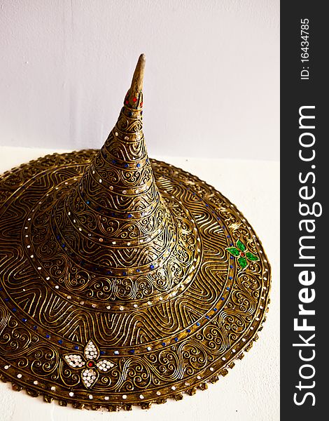 Metal hat  from Northern Thai Mural