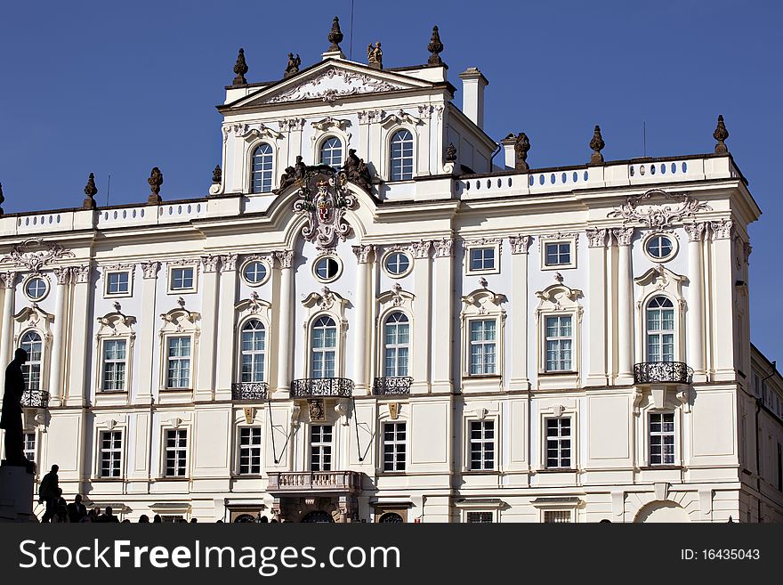 Colorful Prague gothic Castle on the River Vltava