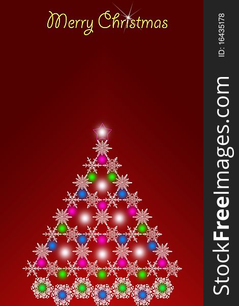 Abstract Christmas tree