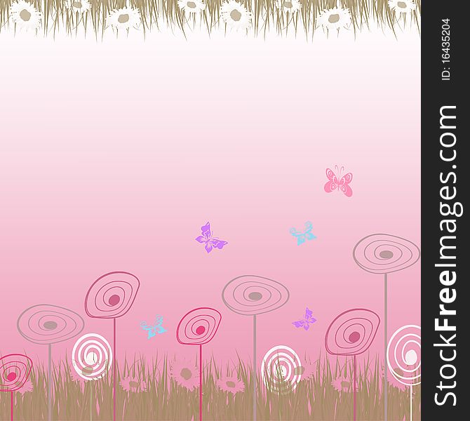 Beautiful abstract floral background