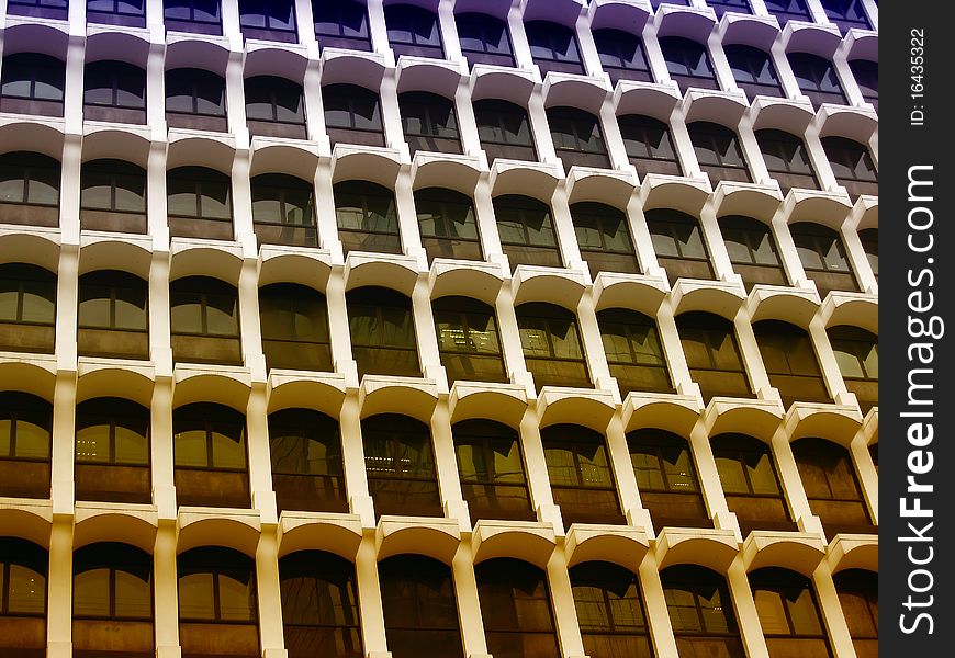 Skyscraper Windows Background In Hong Kong