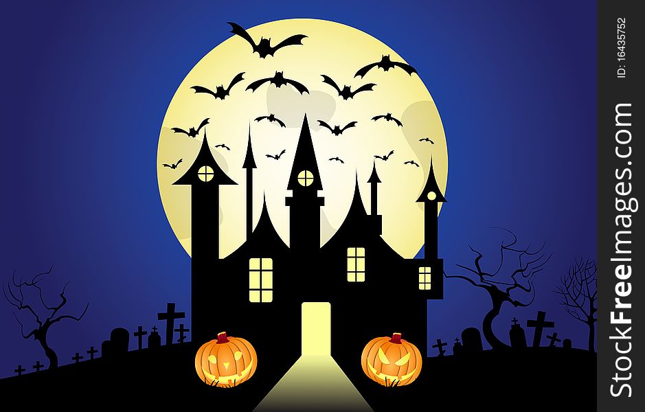 Halloween horizontal background, , pumpkin. Halloween horizontal background, , pumpkin