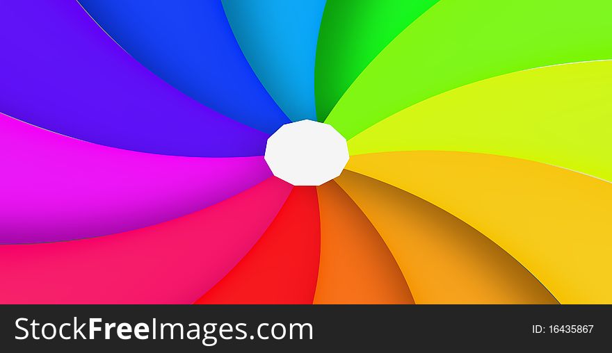 The colorful rainbow swirly background