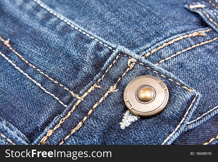 Denim texture blue with buttons and stitching