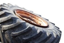 Wheel  Rubber  Old Royalty Free Stock Image