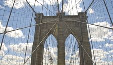 Brooklyn Bridge Architecture Royalty Free Stock Photo