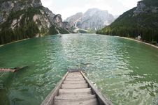 Braies Lake, Italy Royalty Free Stock Photos Braies Lake, Italy Royalty Free Stock Photos