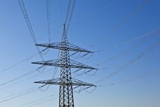 Electrical Powertower With Cable And Sky Royalty Free Stock Photos Electrical Powertower With Cable And Sky Royalty Free Stock Photos