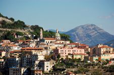 Amalfi Coast - Close-Up Of Vietri Sul Mare Royalty Free Stock Images