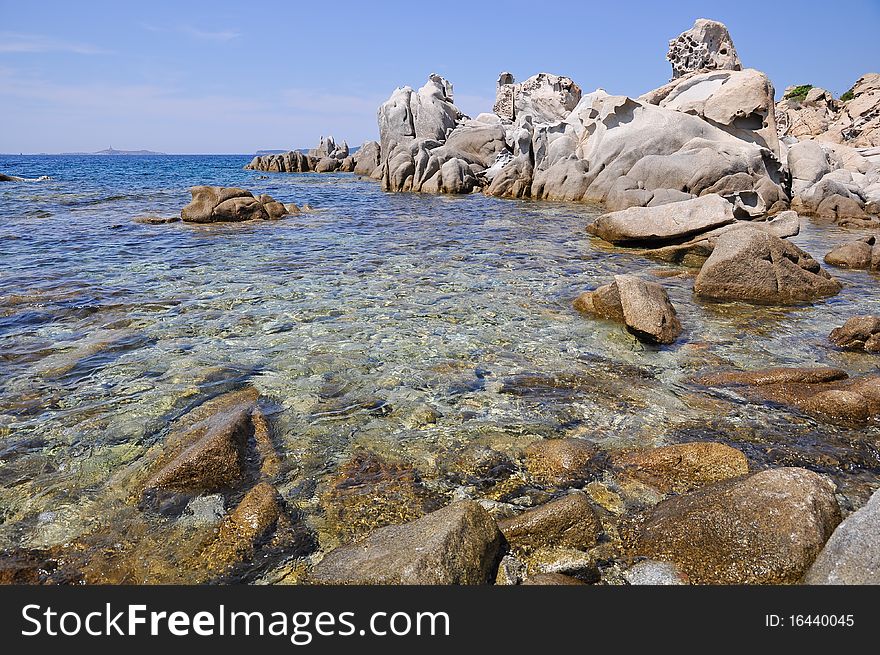 Beautiful coastline of mediterranean sea in Punta Molentis, Sardinia, Italy. Beautiful coastline of mediterranean sea in Punta Molentis, Sardinia, Italy.