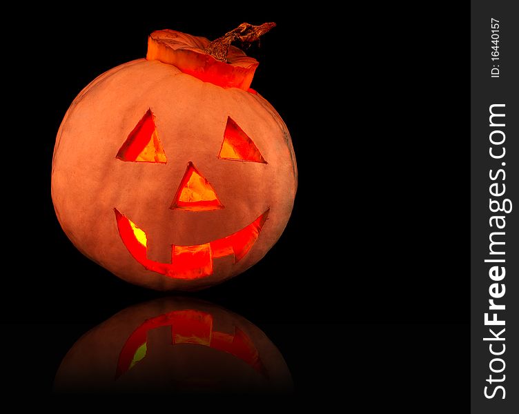 A grinning Jack O Lantern, halloween theme