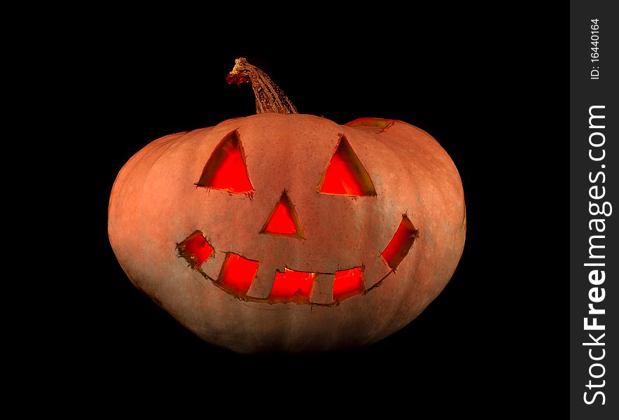 Halloween pumpkin, creepy holiday background