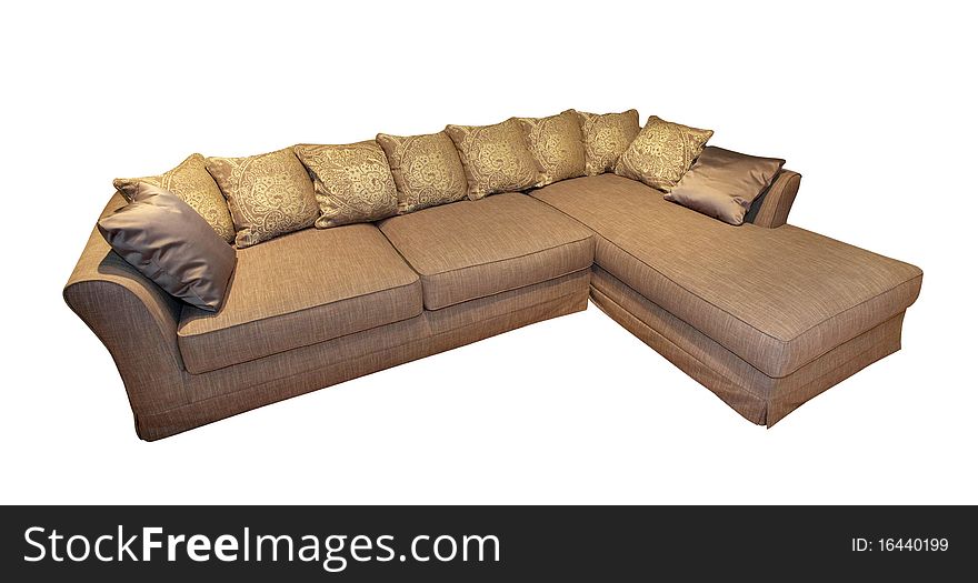 Comfy Sofa, with clipping path on white. Comfy Sofa, with clipping path on white