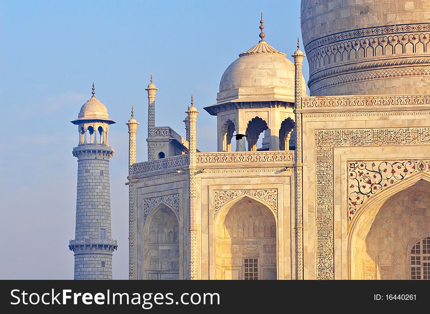 Taj Mahal, Agra, India at front