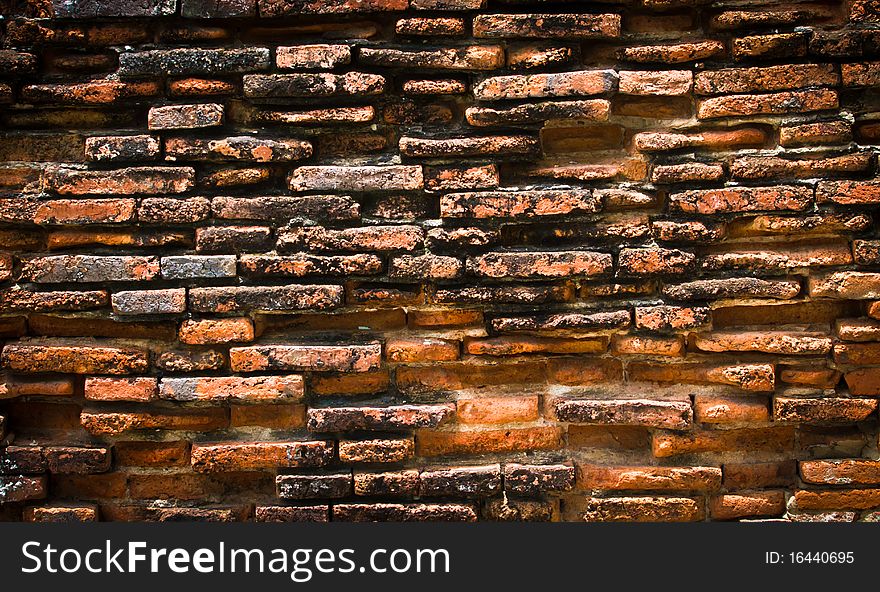 Old Vintage brick wall texture