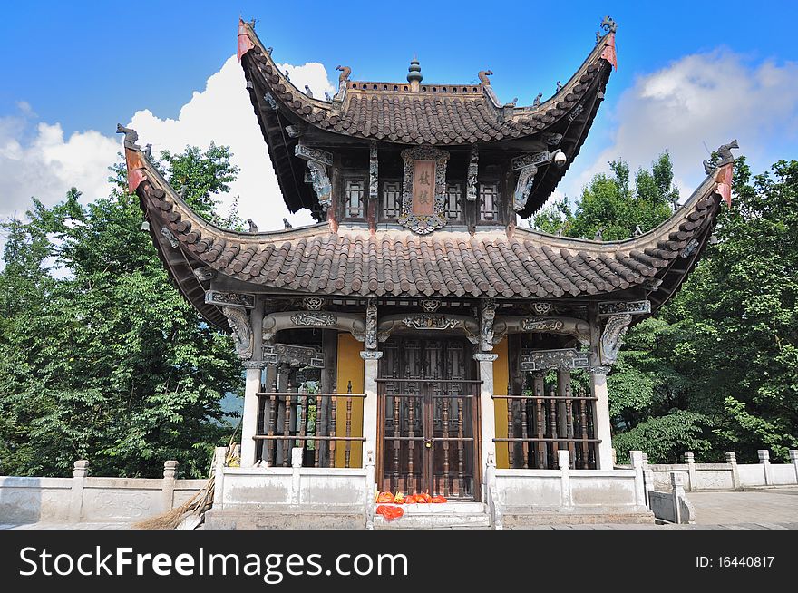 This photo was taken in China, Buddhist shrines - Jiuhuashanã€‚
