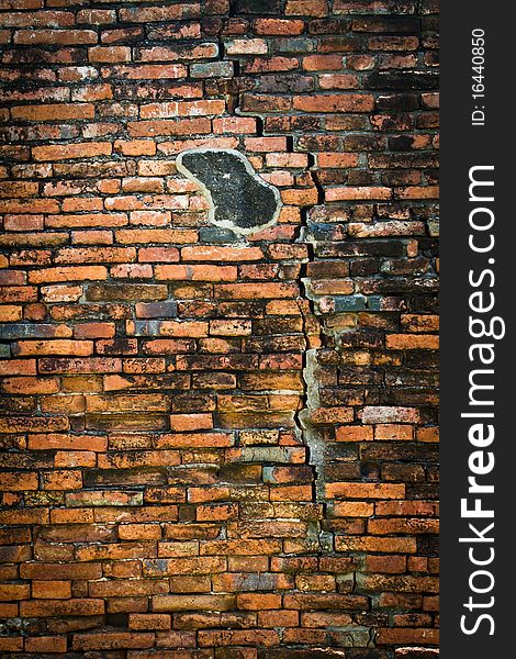 Old Vintage brick wall texture