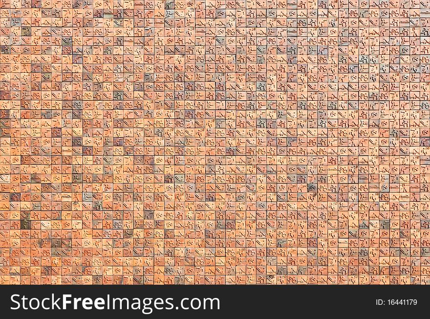 Black & Brown brick wall background