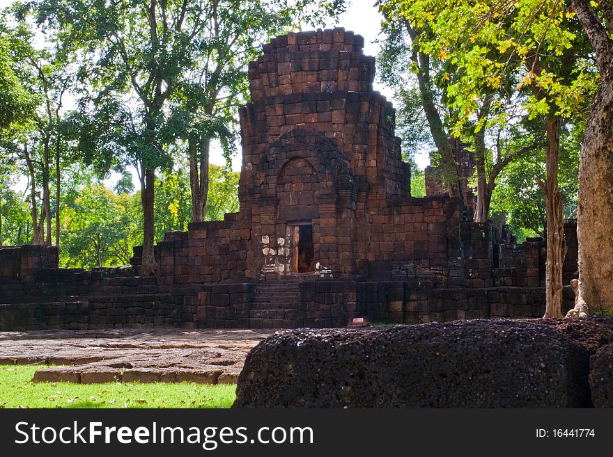 Is a historical park in the Sai Yok district, Kanchanaburi province, Thailand. The remains of two Khmer temples date to the 13th and 14th century. It was declared a historical park in 1987.

Built in the Bayon style, the temple relates to the Khmer kingdom in the reign of King Jayavarman VII (1180 to 1219). A stone inscription of Prince Vira Kumara praising his father, 23 cities are named. One of. Is a historical park in the Sai Yok district, Kanchanaburi province, Thailand. The remains of two Khmer temples date to the 13th and 14th century. It was declared a historical park in 1987.

Built in the Bayon style, the temple relates to the Khmer kingdom in the reign of King Jayavarman VII (1180 to 1219). A stone inscription of Prince Vira Kumara praising his father, 23 cities are named. One of