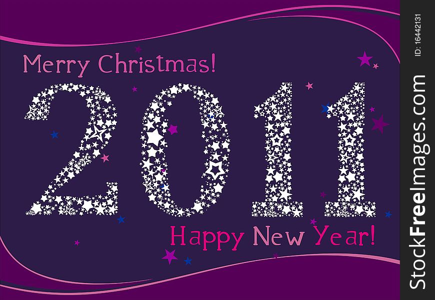 2011 Greeting card with copyspace