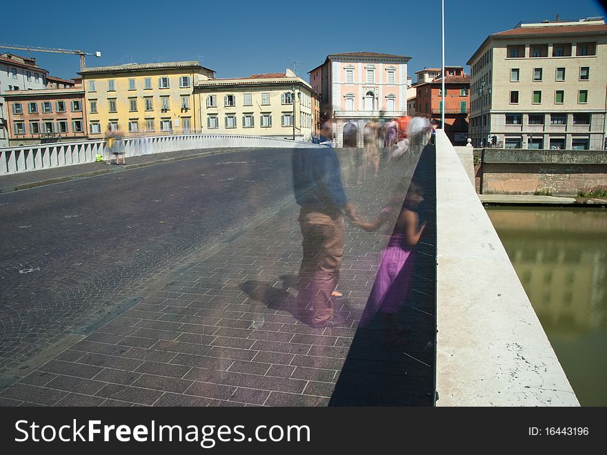 Long Exposure of Lungarni in Pisa, Italy