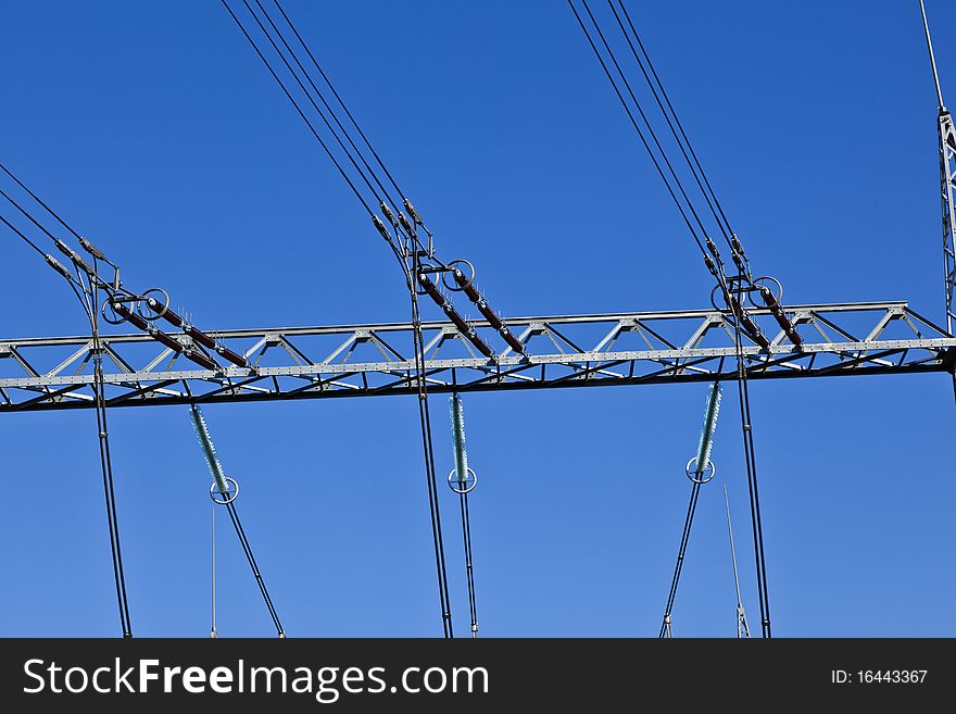 Electrical power plant in beautiful landscape