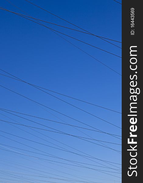 Electrical tower in beautiful landscape with sky. Electrical tower in beautiful landscape with sky