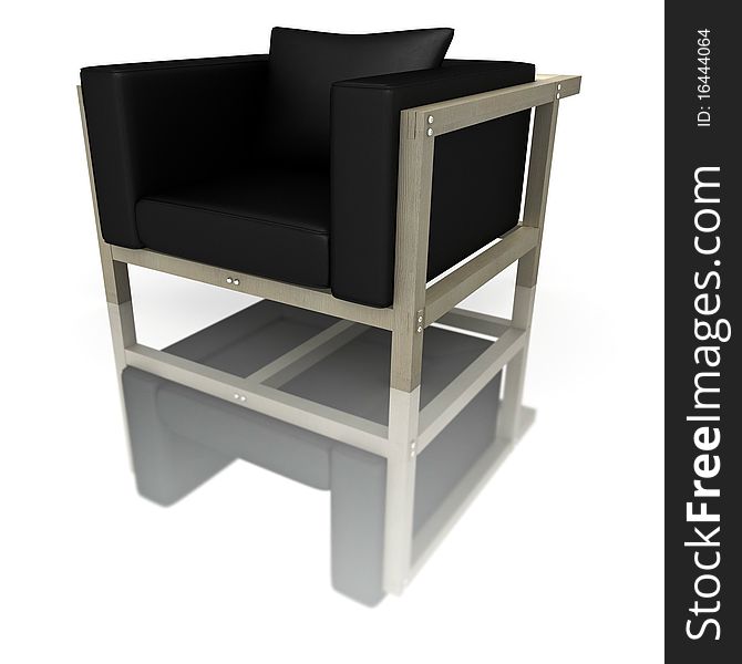 High resolution 3d render of a modern chair