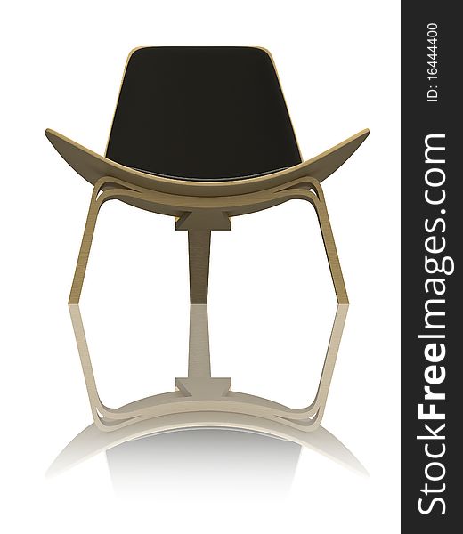 High resolution 3d render of a modern chair