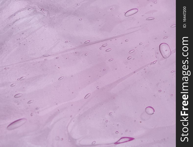 Closeup of pink gel with air bubbles. Closeup of pink gel with air bubbles