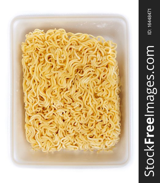 Dry noodles of the quick preparation