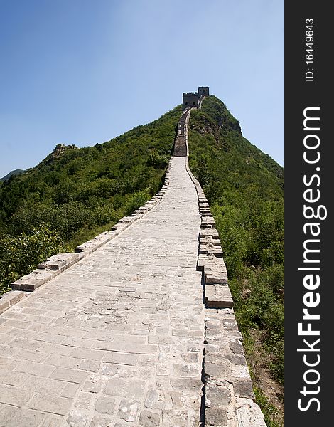 Famous great wall at Simatai near Beijing, China. Famous great wall at Simatai near Beijing, China