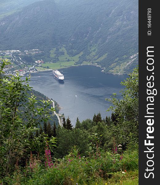 Landscape-Geiranger Fjord in Norway. Landscape-Geiranger Fjord in Norway