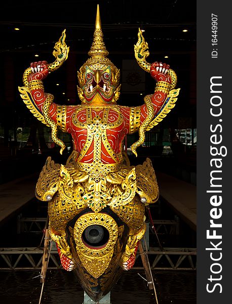 Thai royal prow art image of garuda