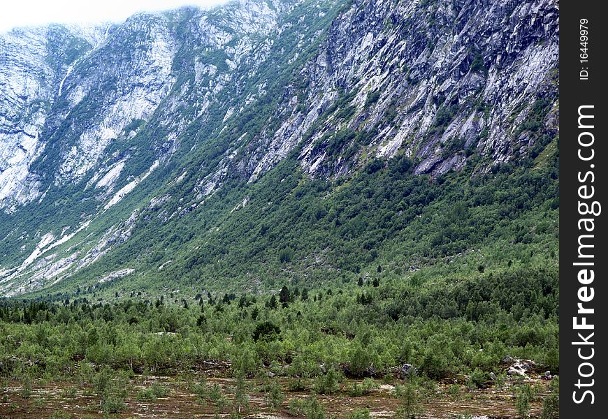 Jostedal Glacier National Park in Norway-glacial valley