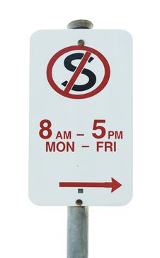 No Stopping Traffic Sign Royalty Free Stock Photo