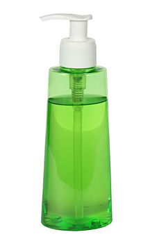 One Green Plastic A Bottle Royalty Free Stock Images