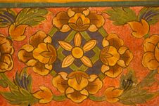 Pattern Thai Art On Temple Walls. Royalty Free Stock Photos