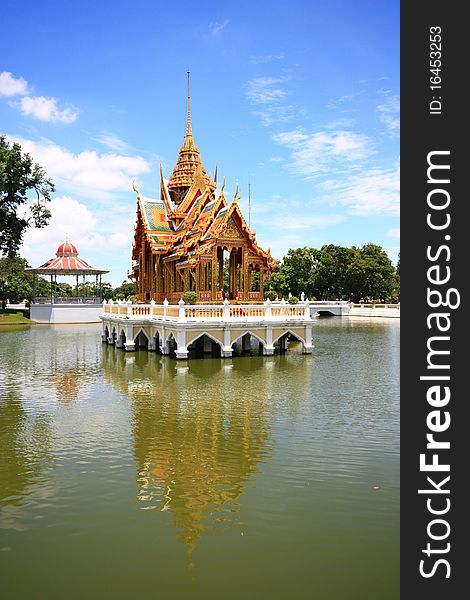 Bang Pa In Royal Palace at Bright Sky