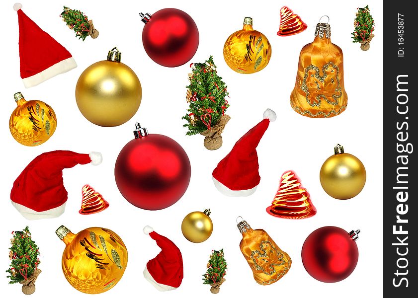 Various kinds of chrismtas icons isolated on white background. Various kinds of chrismtas icons isolated on white background