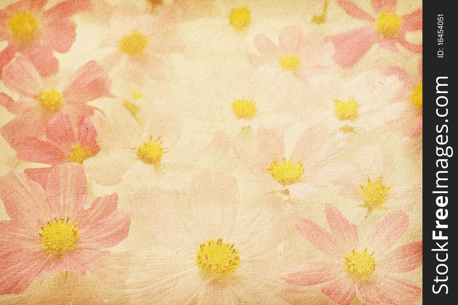 Vintage floral  paper textures.  old paper stuff