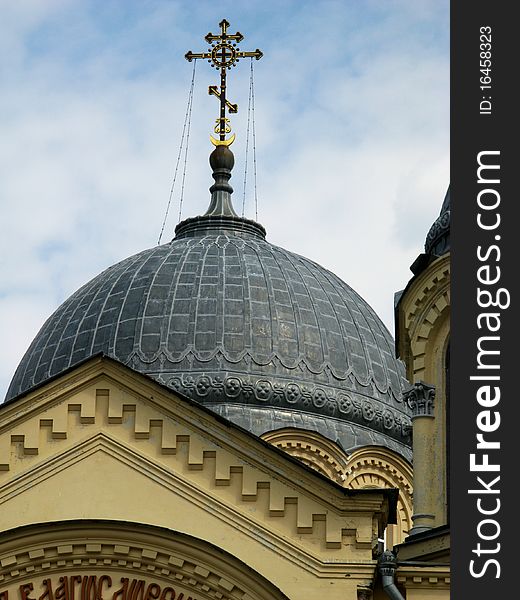 One of the forged dome of the Exaltation of the Cross Cathedral. One of the forged dome of the Exaltation of the Cross Cathedral