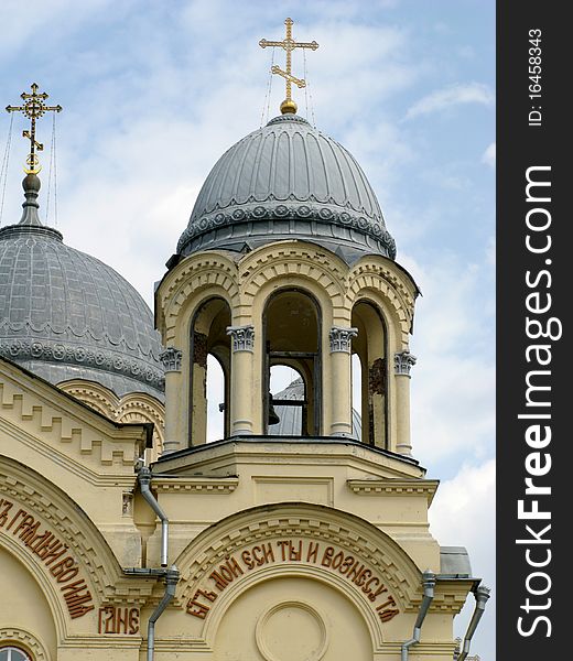 One of the forged dome of the Exaltation of the Cross Cathedral. One of the forged dome of the Exaltation of the Cross Cathedral