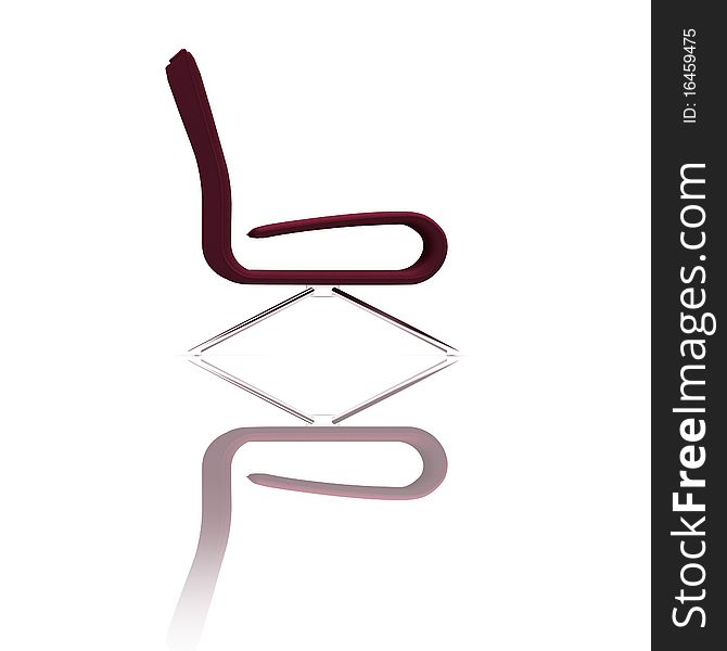 High resolution 3d render of a modern chair