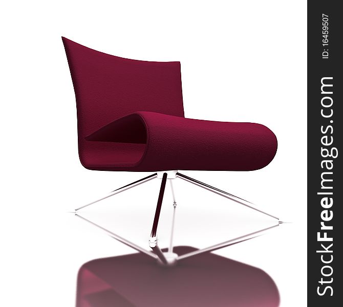 High resolution 3d render of a modern chair